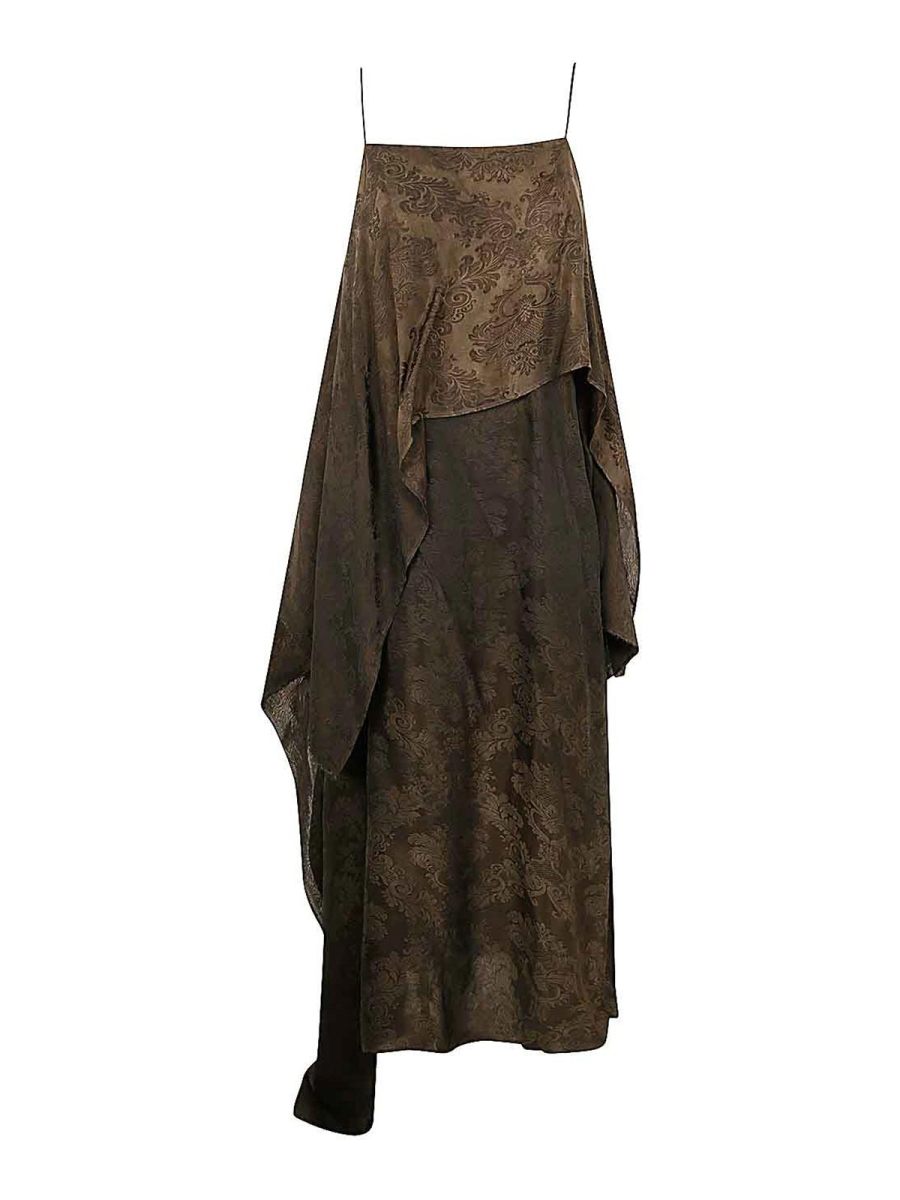 Uma Wang Robe Au Genou - Marron