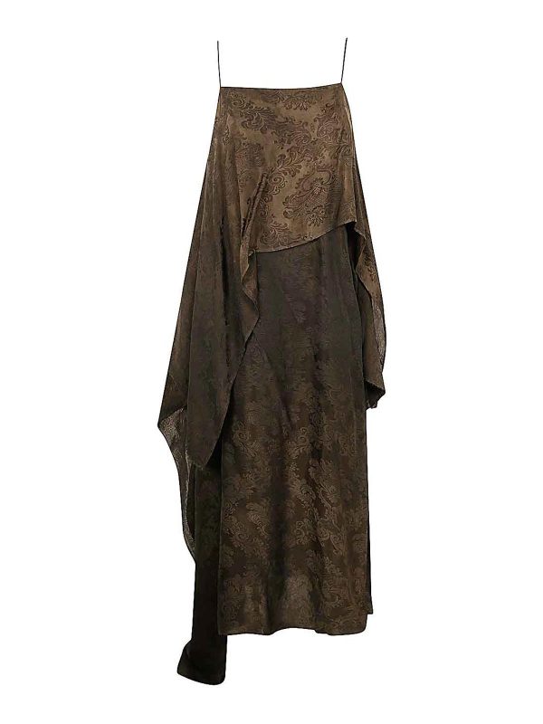 Uma Wang Robe Au Genou - Marron