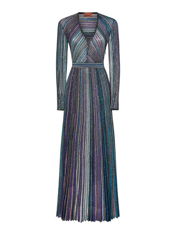 Missoni Maxi Robe - Bleu