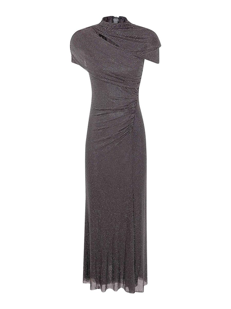Self Portrait Robe Au Genou - Gris