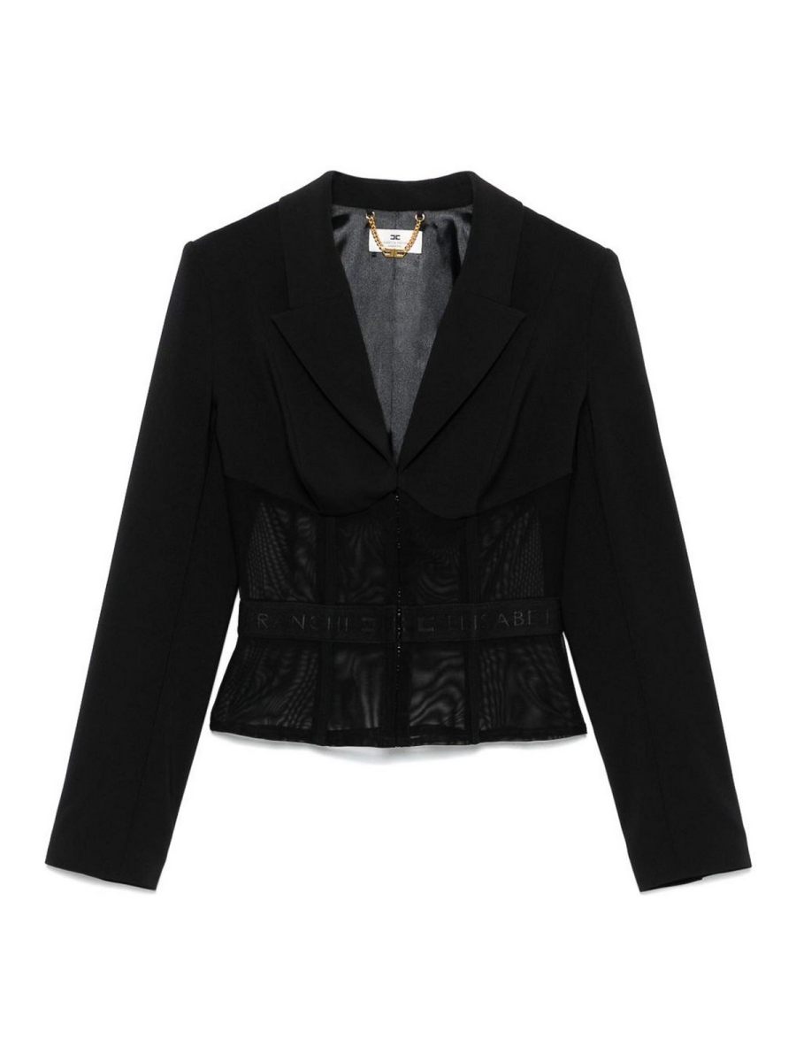 Elisabetta Franchi Veste Casual - Noir