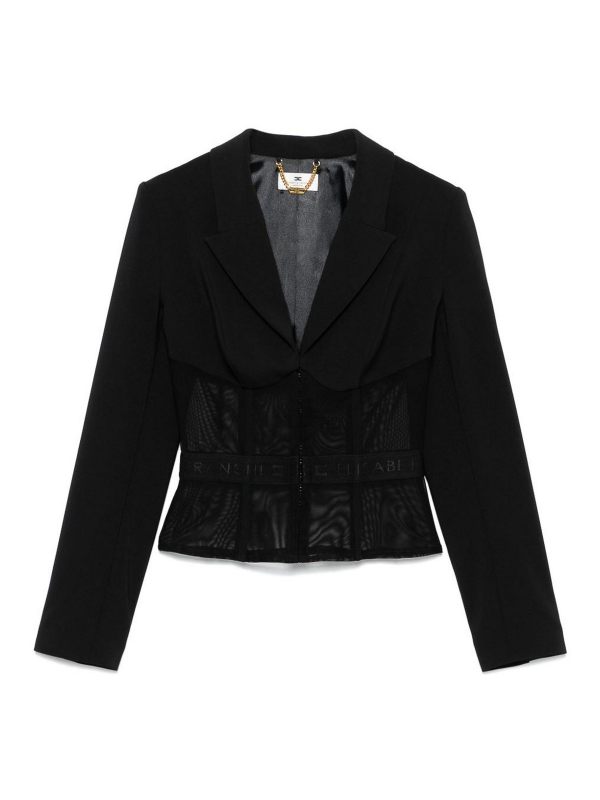 Elisabetta Franchi Veste Casual - Noir