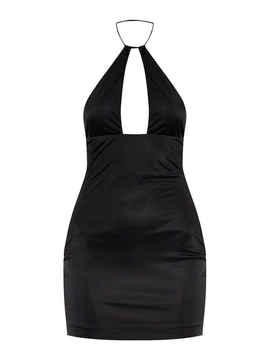 Dsquared2 Robe Au Genou - Noir
