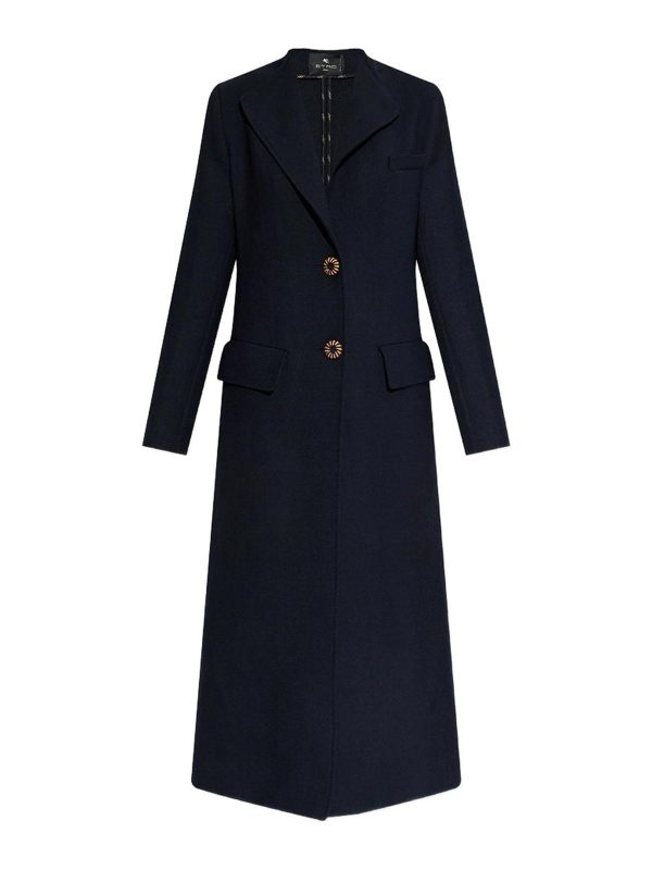 Etro Manteau Long - Noir