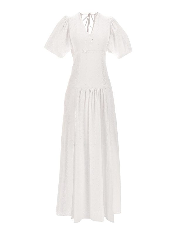 Le Twins Robe Au Genou - Blanc