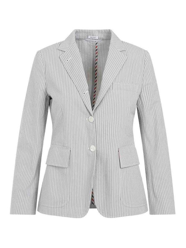 Thom Browne Veste Casual - Gris