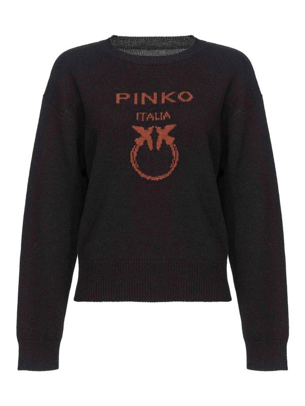 Pinko Pull Col Rond - Noir