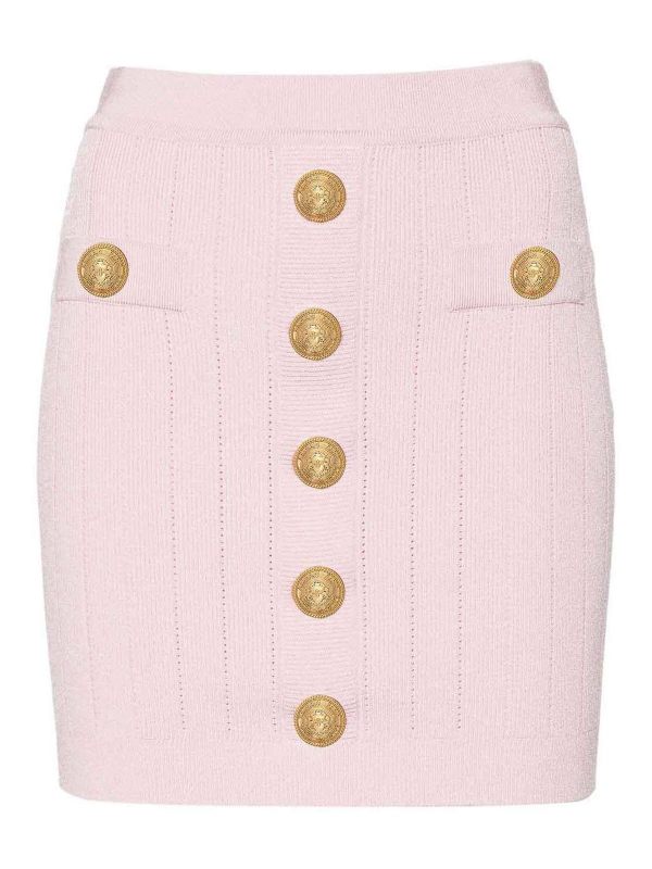 Balmain Jupe Midi - Couleur Chair