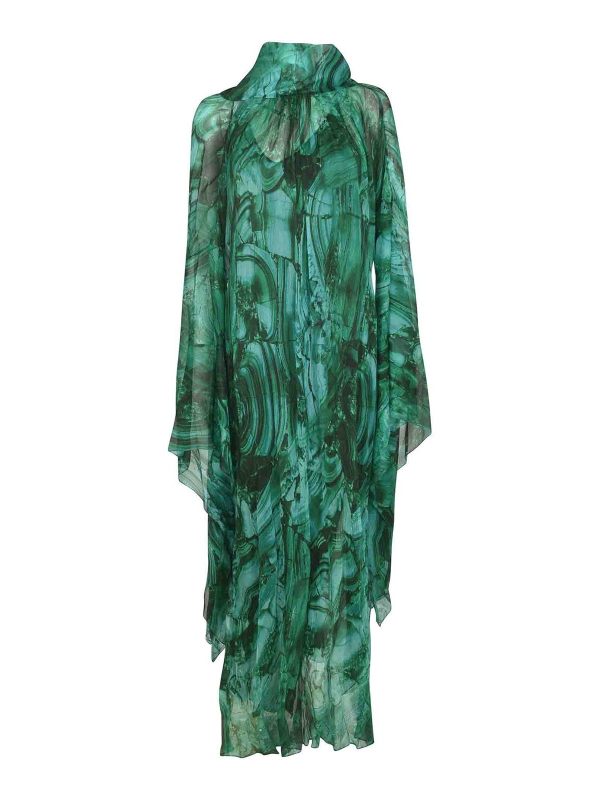 Roberto Cavalli Robe Au Genou - Vert