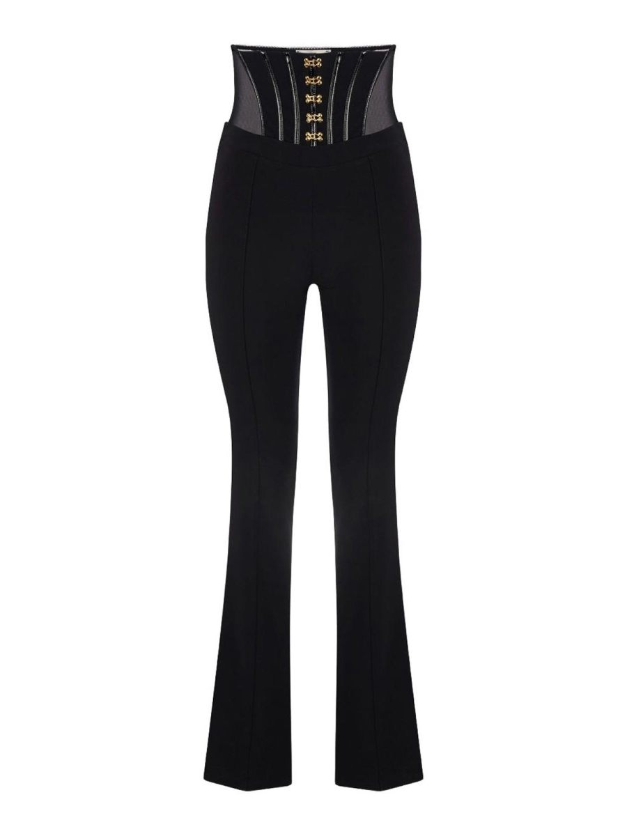 Elisabetta Franchi Pantalons Décontractés - Noir