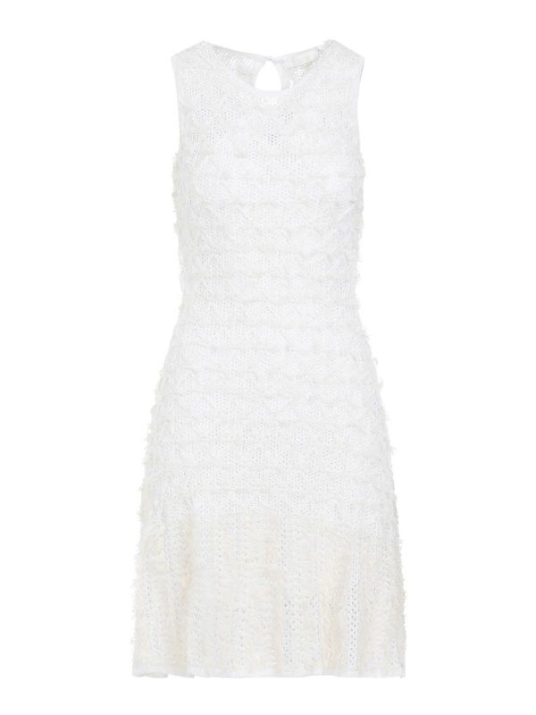 Chloe' Robe Au Genou - Blanc