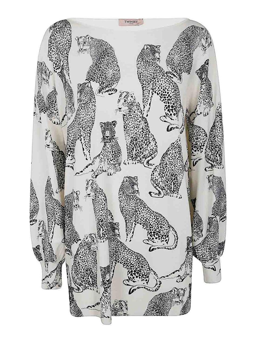 Twinset Pull Col Rond - Noir