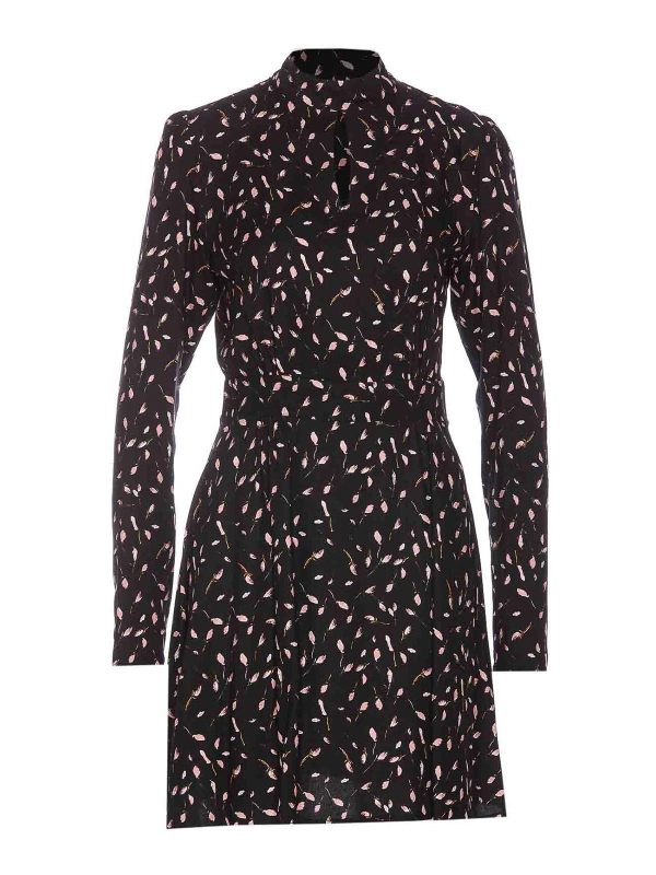 Mar De Margaritas Robe Au Genou - Noir