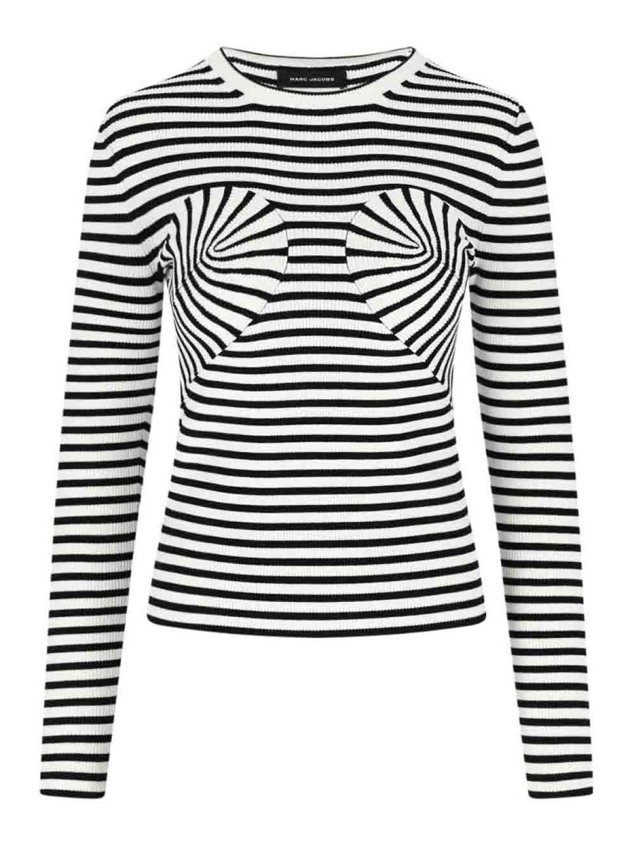 Marc Jacobs Pull Col Bateau - Blanc