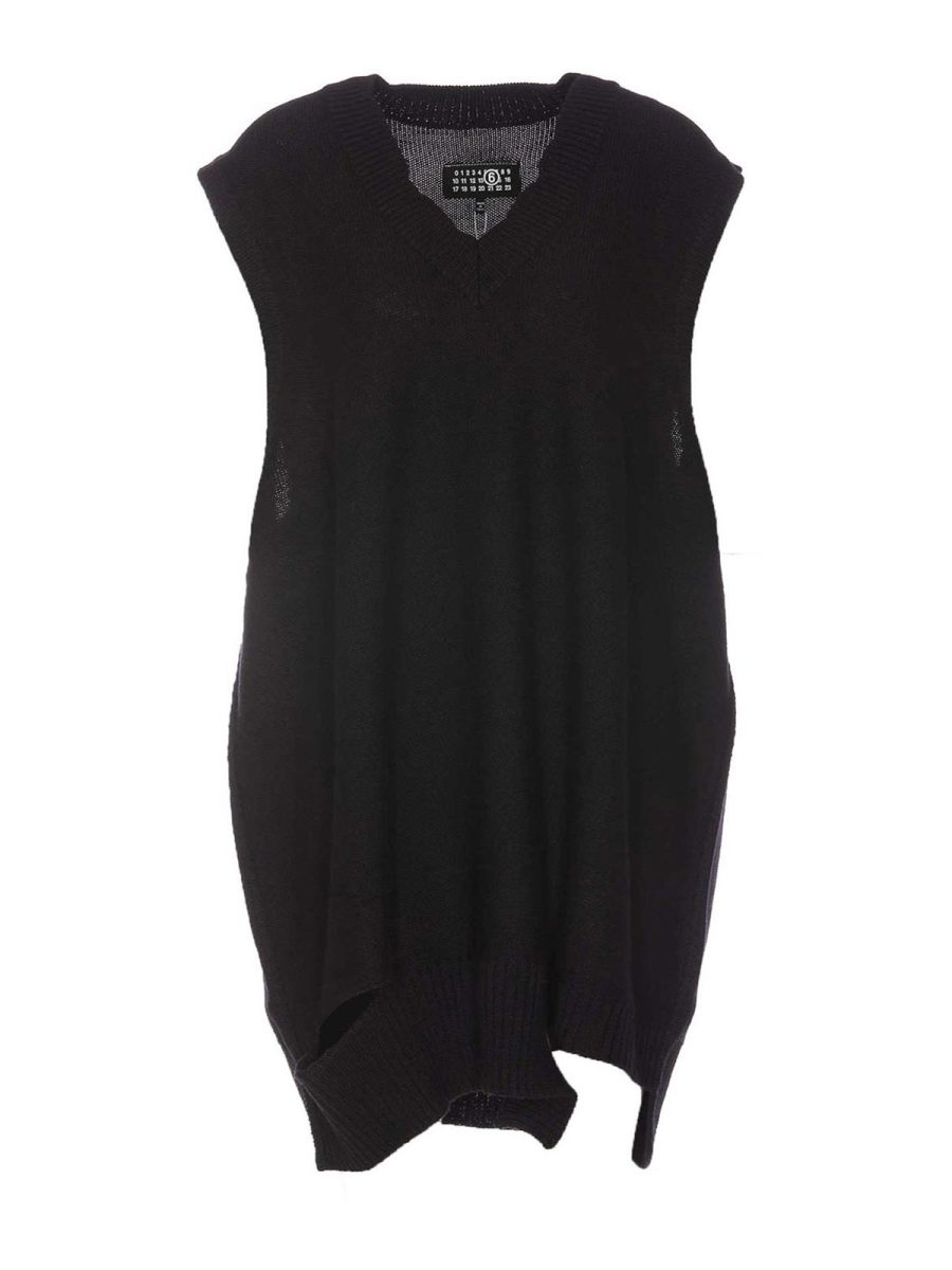 MM6 Maison Margiela Robe Courte - Noir