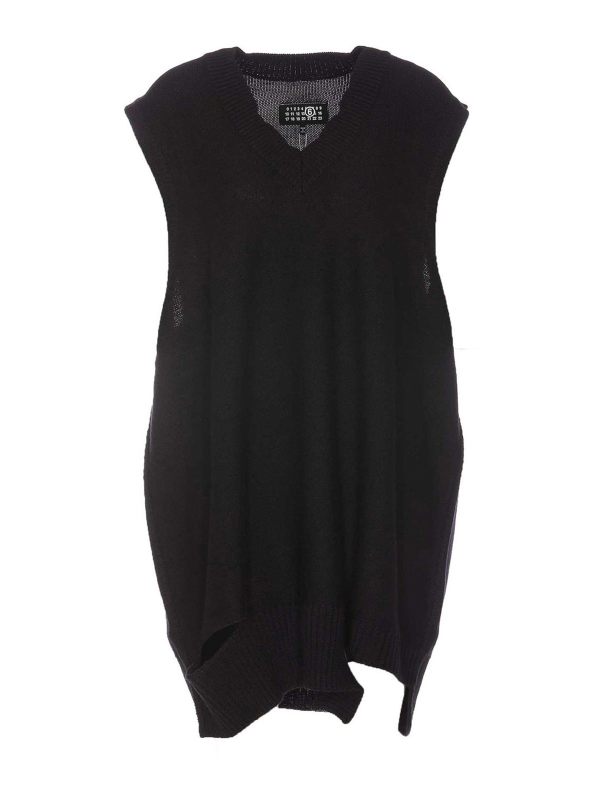 MM6 Maison Margiela Robe Courte - Noir