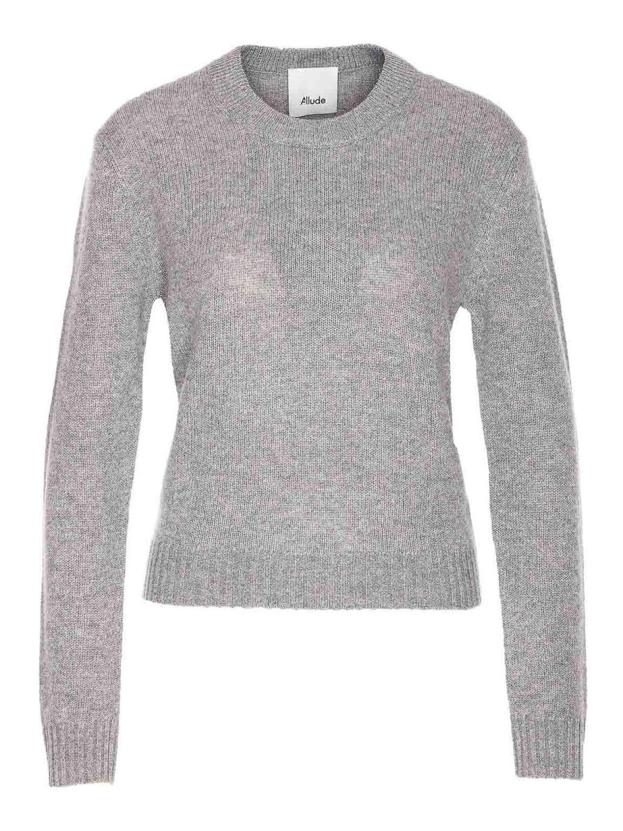 Allude Pull Col Rond - Gris