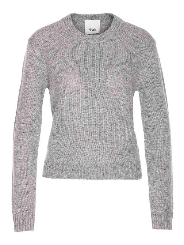 Allude Pull Col Rond - Gris