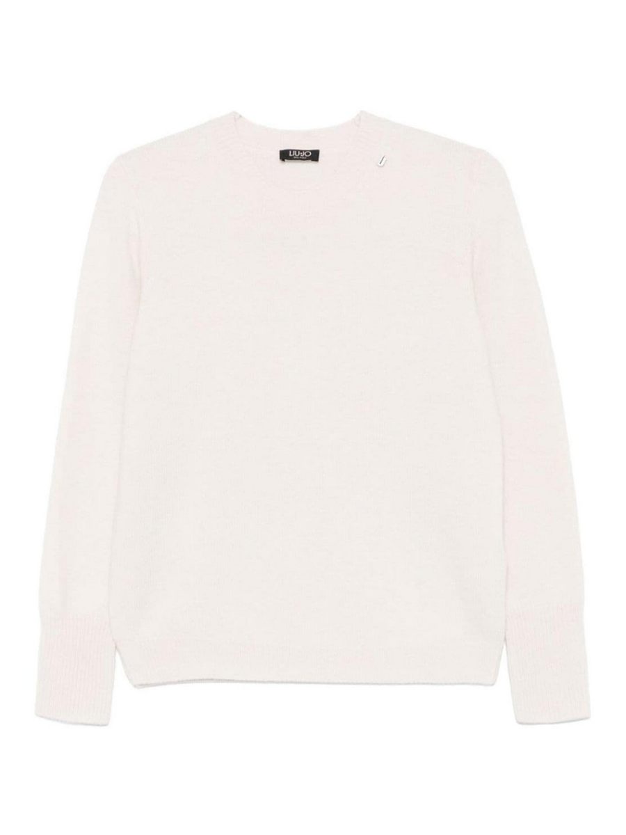 Liu Jo Pull Col Rond - Blanc