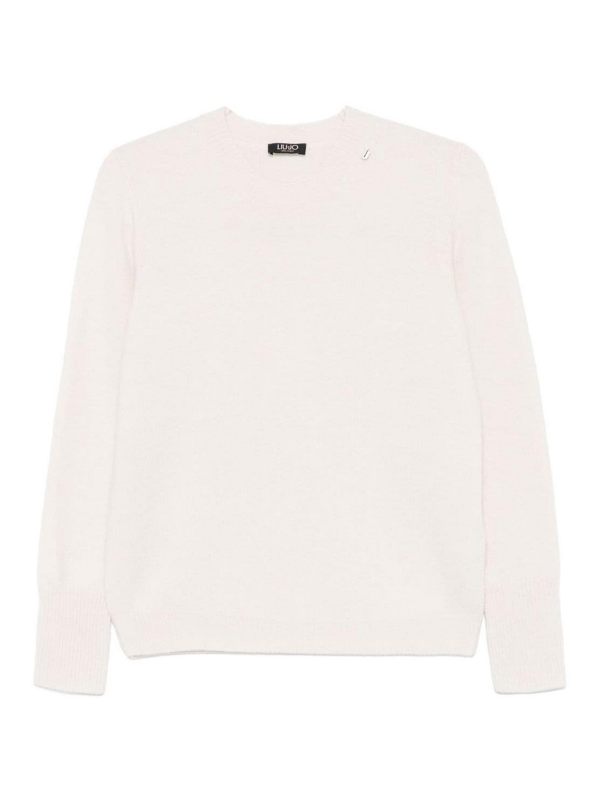 Liu Jo Pull Col Rond - Blanc