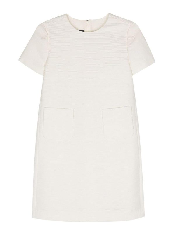 Emporio Armani Robe Courte - Blanc