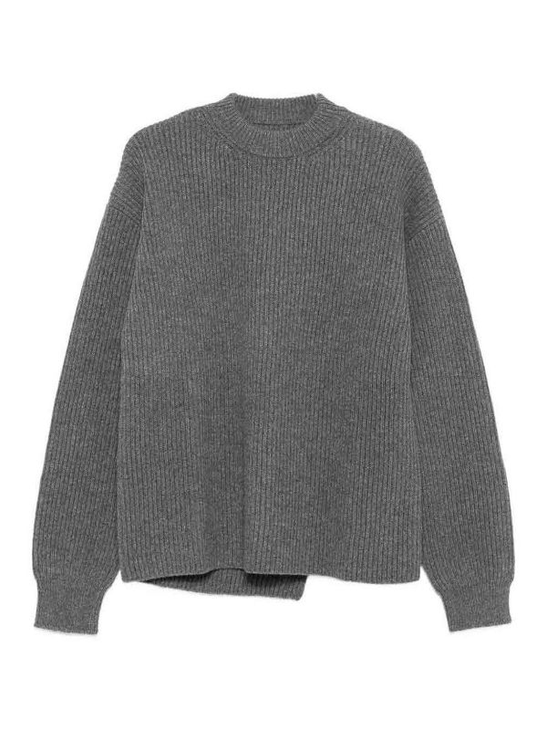 Jil Sander Pull Col Rond - Gris