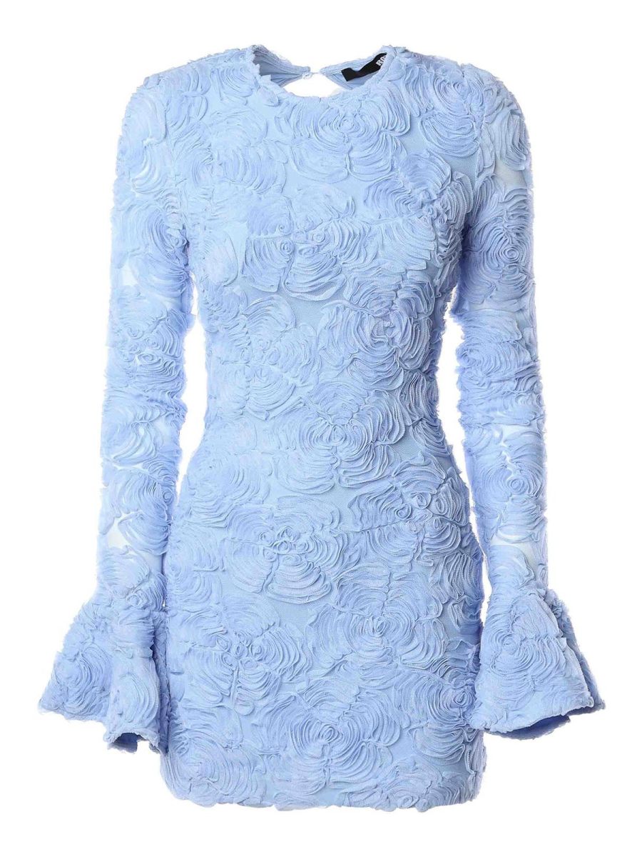 Rotate Birger Christensen Robe Courte - Bleu Clair