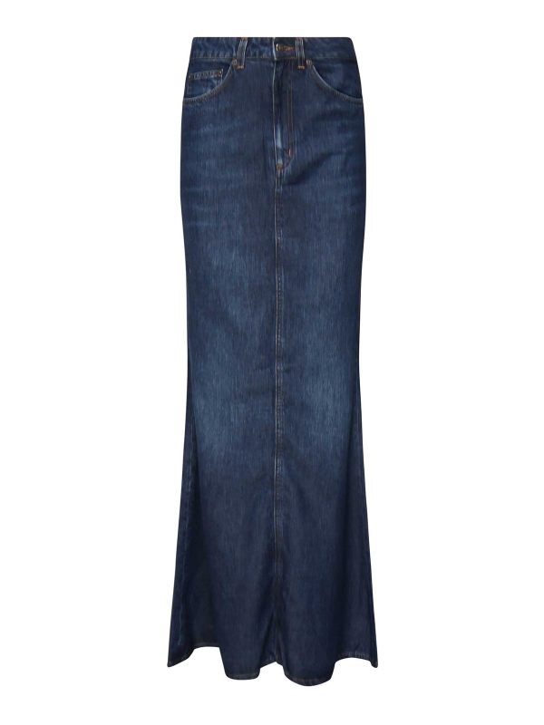 Dondup Jupe Longue - Bleu