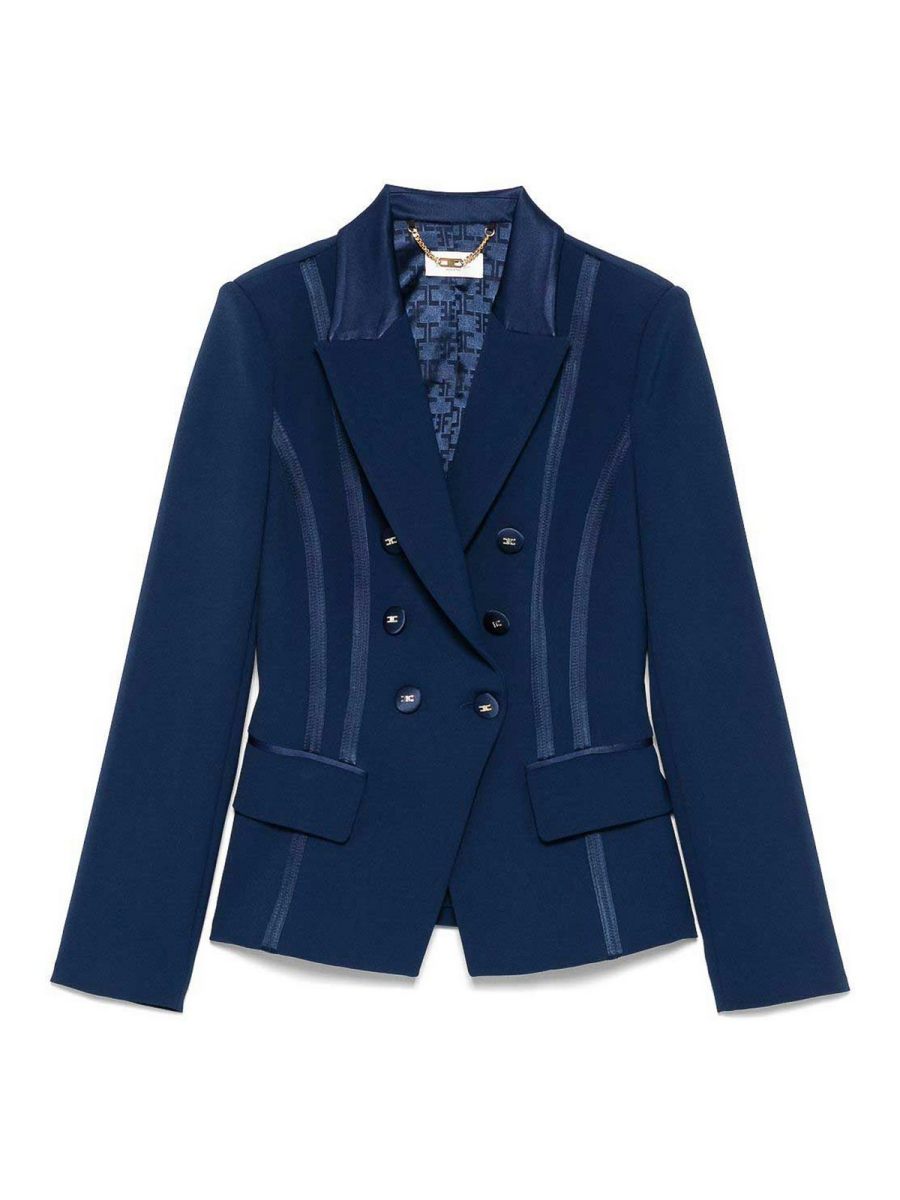 Elisabetta Franchi Veste Casual - Bleu