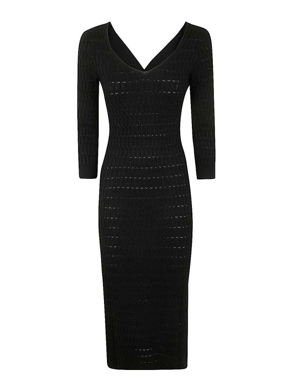 Twinset Robe Au Genou - Noir
