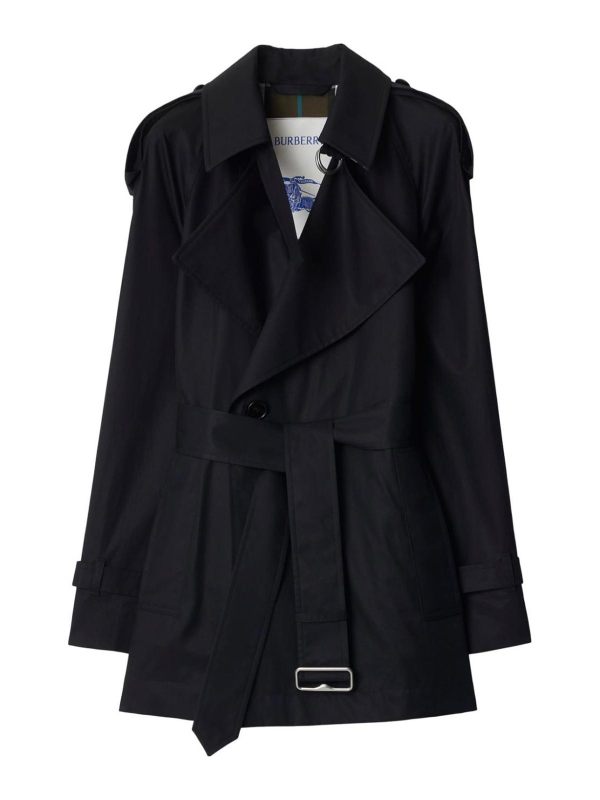 Burberry Manteau Court - Noir