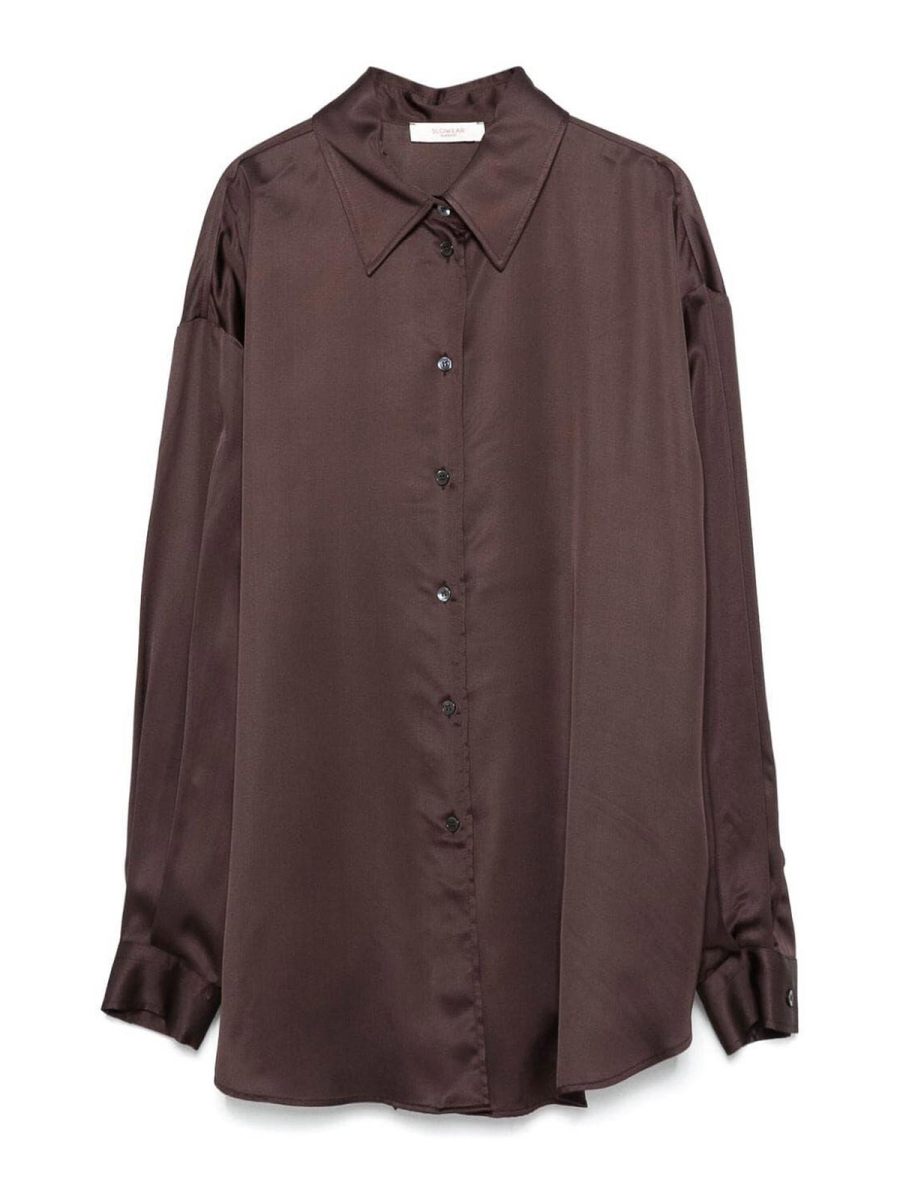 Glanshirt Chemise - Marron