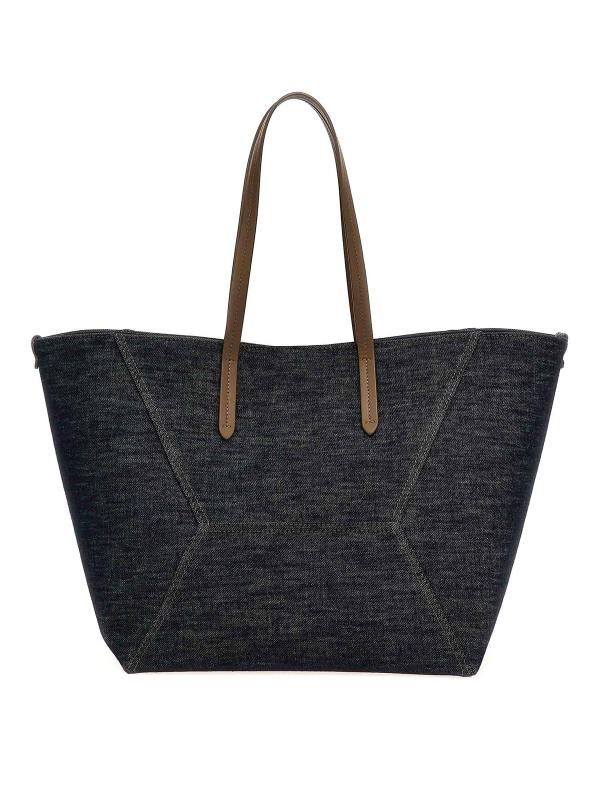 Brunello Cucinelli Sac Cabas - Bleu