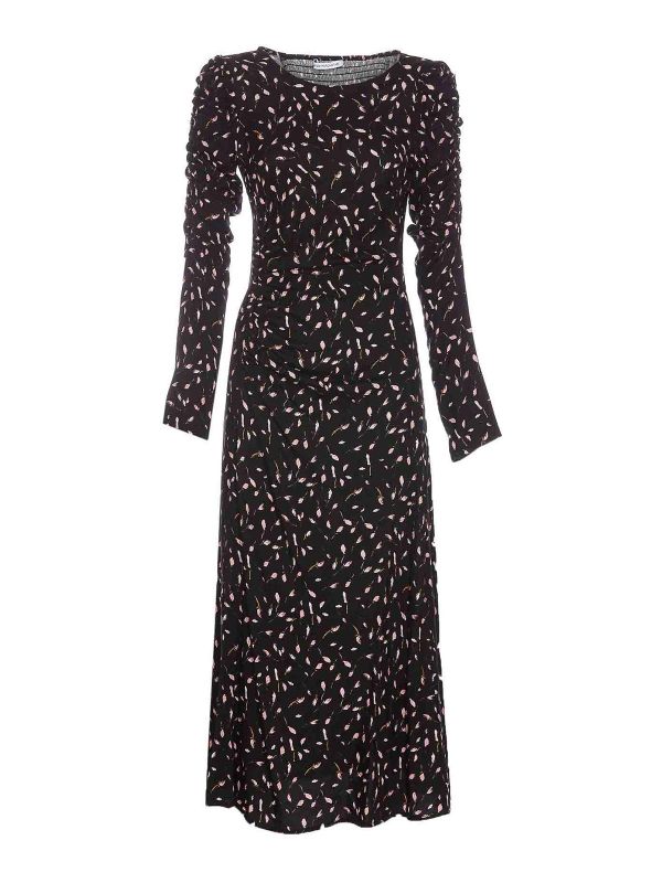 Mar De Margaritas Robe Au Genou - Noir