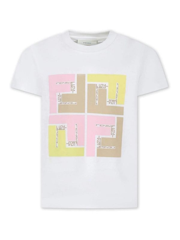 Fendi Jr T-Shirt - Blanc