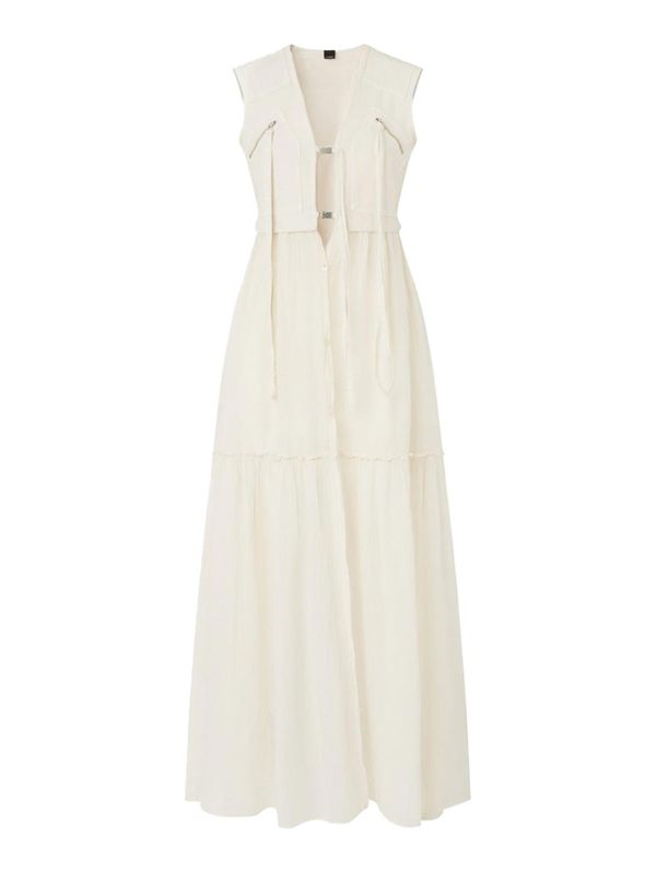Pinko Maxi Robe - Blanc