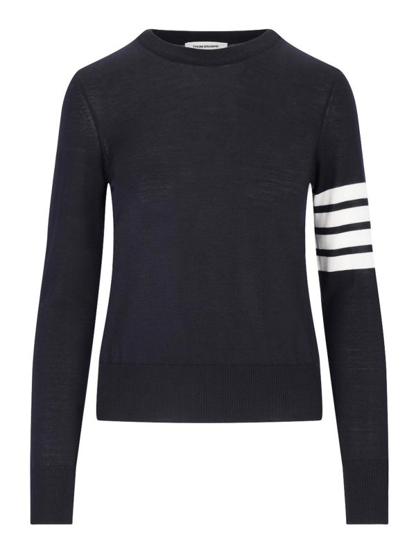 Thom Browne Pull Col Bateau - Bleu