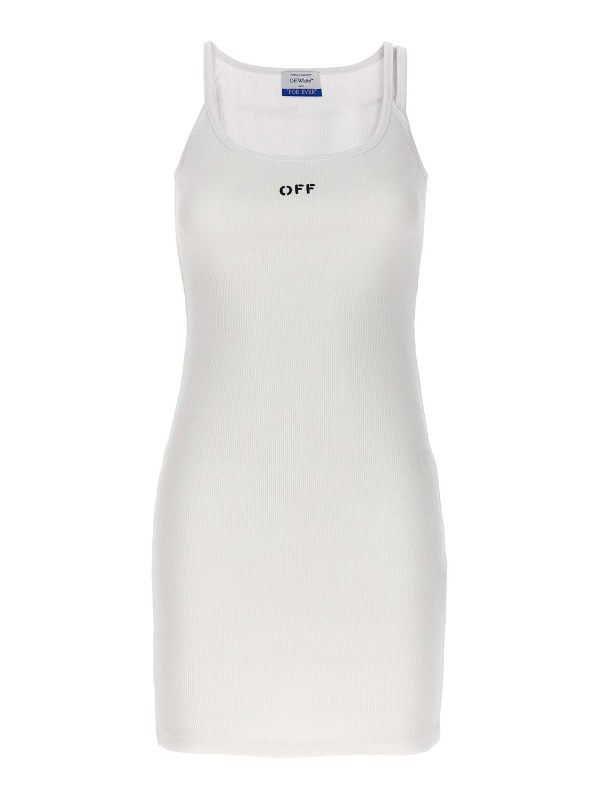 Off-White Robe Courte - Blanc