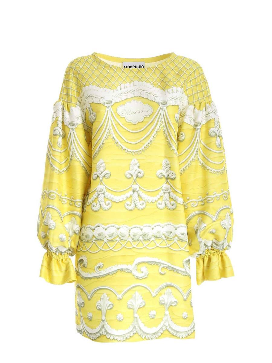 Moschino Robe Courte - Jaune