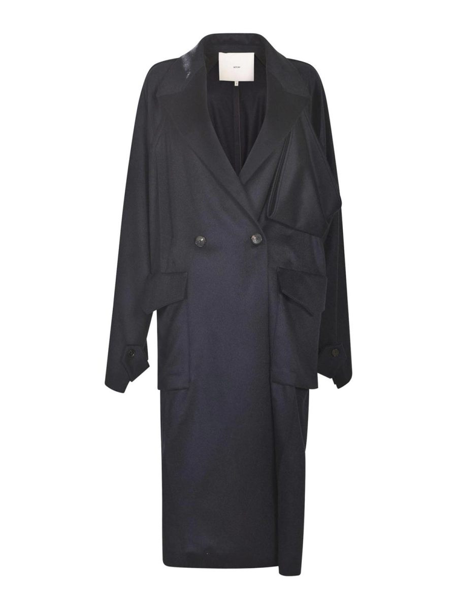 Setchu Manteau Court - Bleu