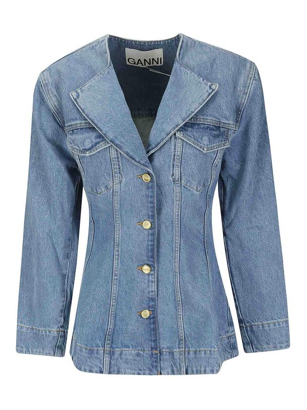 Ganni Blazer - Bleu