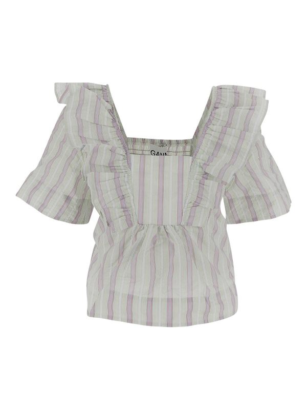 Ganni T-Shirt - Blanc