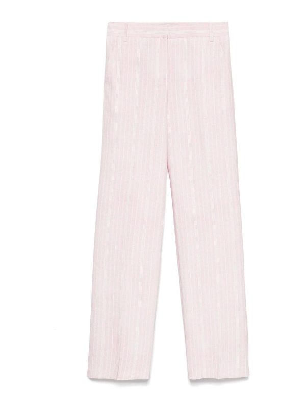 Ermanno Firenze Pantalons Décontractés - Rose Clair