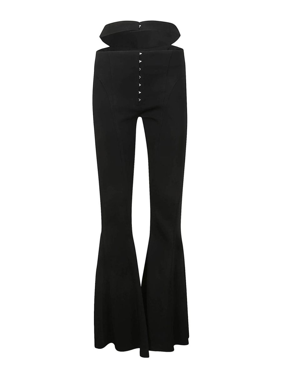 Mugler Pantalons Décontractés - Noir