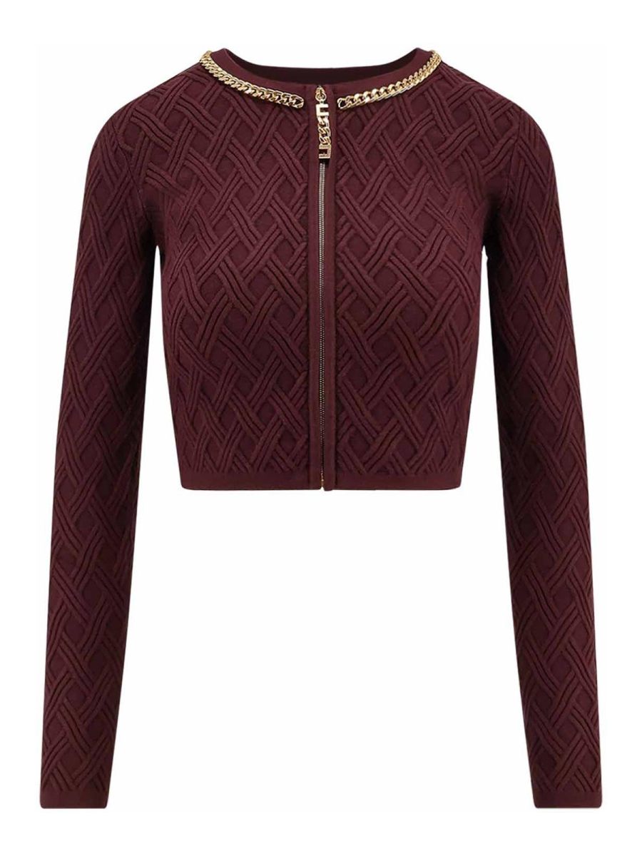 Elisabetta Franchi Cardigan - Bordeaux