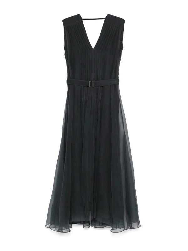 Brunello Cucinelli Robe Au Genou - Noir