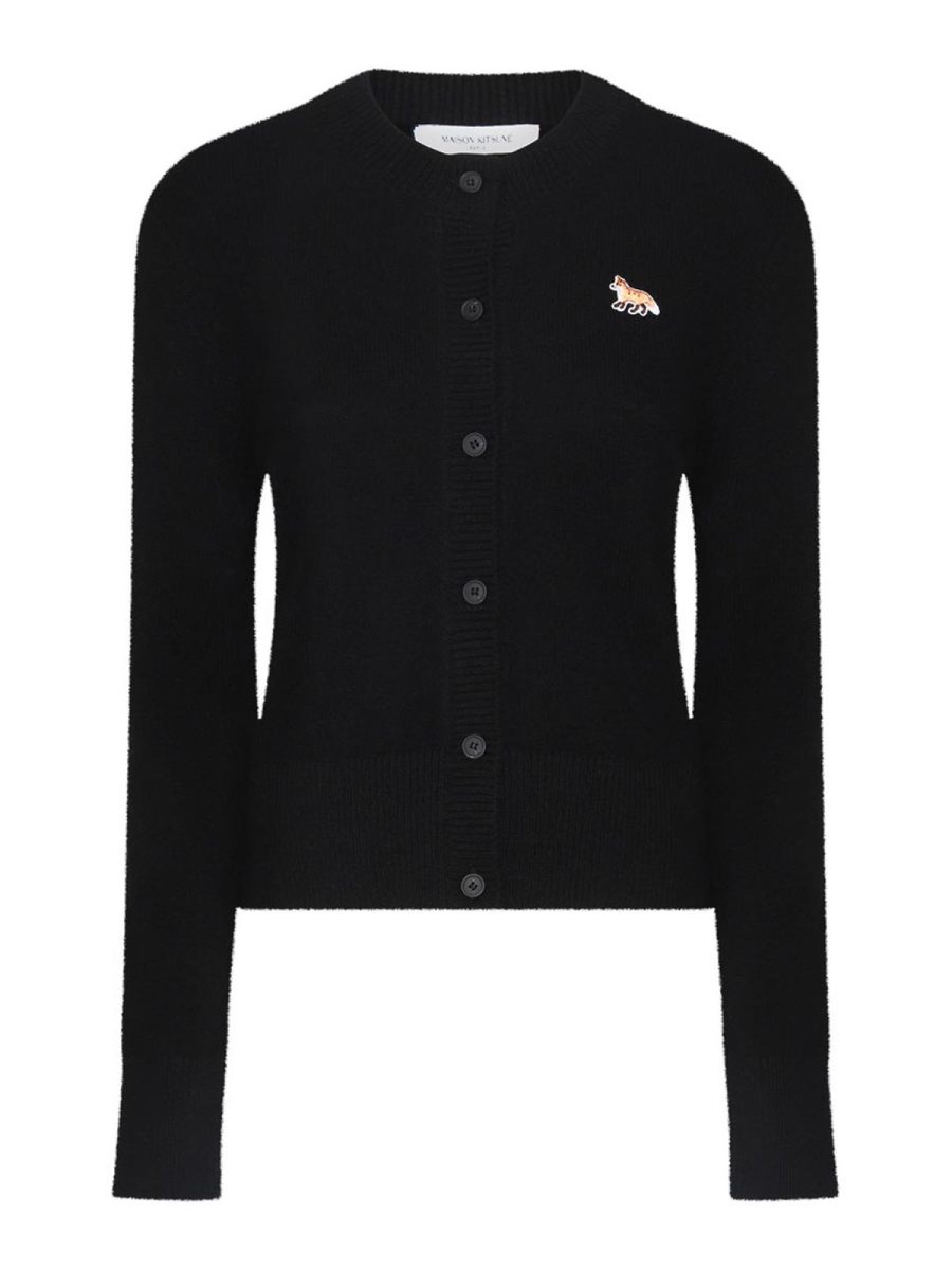 Maison Kitsuné Pull Col Rond - Noir