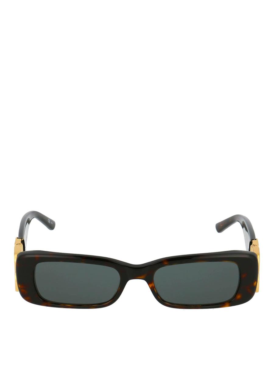 Balenciaga Lunettes De Soleil - Marron