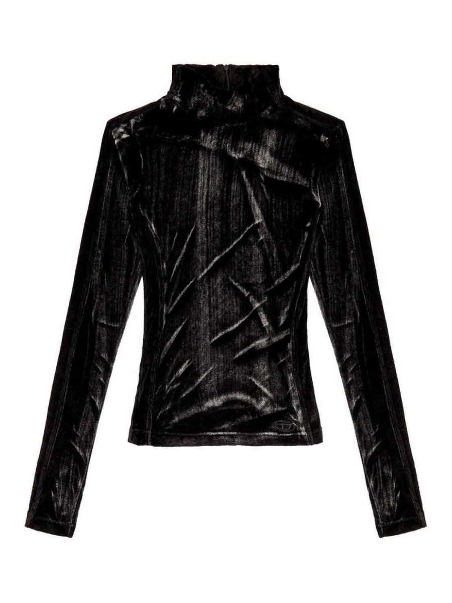 Diesel Robe Au Genou - Noir