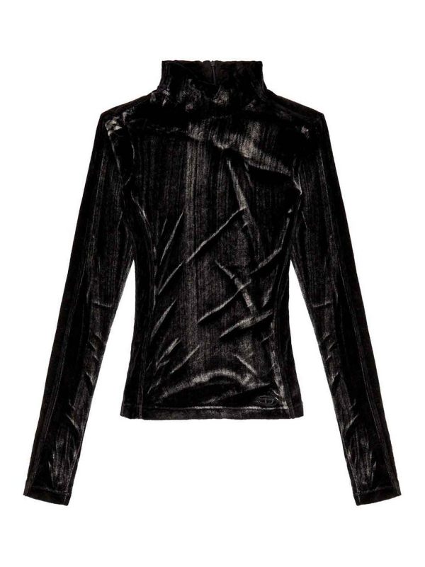 Diesel Robe Au Genou - Noir